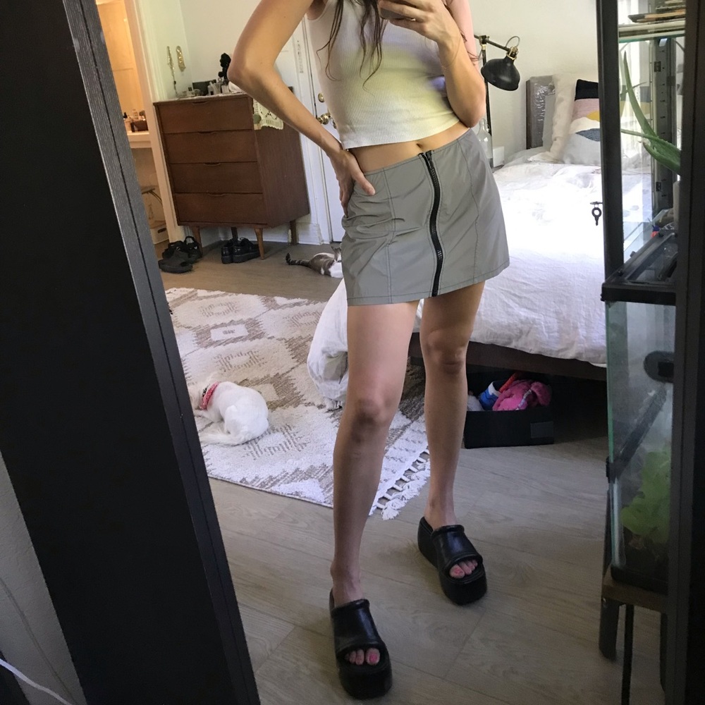 Silver Dolls Kill Mini Skirt